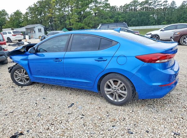 KMHD84LF9JU453265 2018 HYUNDAI ELANTRA Blue Հետևի ձախ