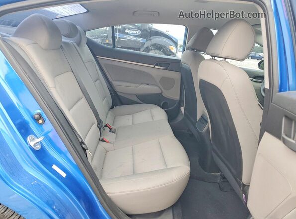 KMHD84LF9JU453265 2018 HYUNDAI ELANTRA Blue Հետևի նստատեղերի տեսք