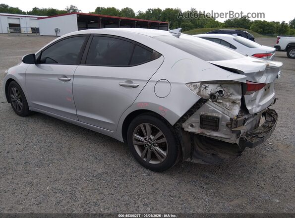 KMHD84LF9JU467781 2018 HYUNDAI ELANTRA Silver Trasero izquierdo
