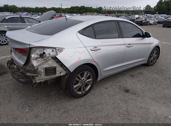 KMHD84LF9JU467781 2018 HYUNDAI ELANTRA Silver Trasero derecho