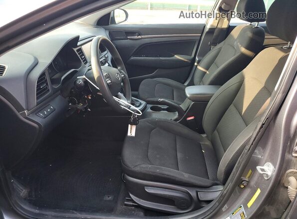 KMHD84LF9KU818920 2019 HYUNDAI ELANTRA Gray წინა სალონის ხედი