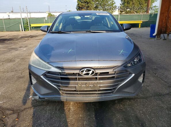 KMHD84LF9KU818920 2019 HYUNDAI ELANTRA Gray წინა ხედი
