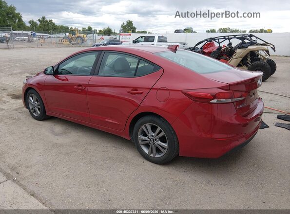 KMHD84LFXHU068565 2017 HYUNDAI ELANTRA Red უკანა მარცხენა