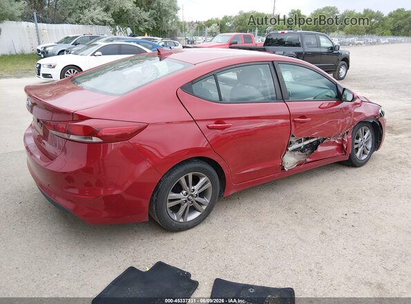 KMHD84LFXHU068565 2017 HYUNDAI ELANTRA Red უკანა მარჯვენა