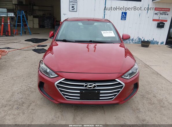 KMHD84LFXHU068565 2017 HYUNDAI ELANTRA Red წინა პანელის ხედი