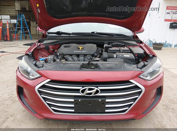 KMHD84LFXHU068565 2017 HYUNDAI ELANTRA Red უკანა ხედი