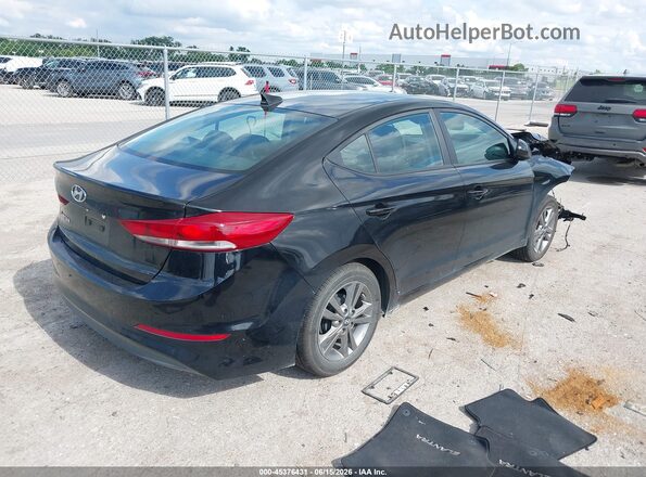 KMHD84LFXHU249875 2017 HYUNDAI ELANTRA Черный Задняя правая четверть