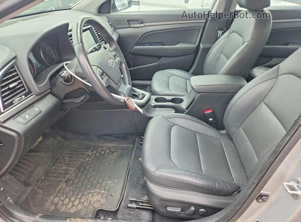 KMHD84LFXHU260133 2017 HYUNDAI ELANTRA Silver Vista interior delantera