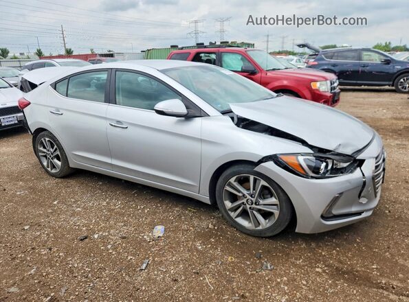 KMHD84LFXHU260133 2017 HYUNDAI ELANTRA Silver Delantero derecho