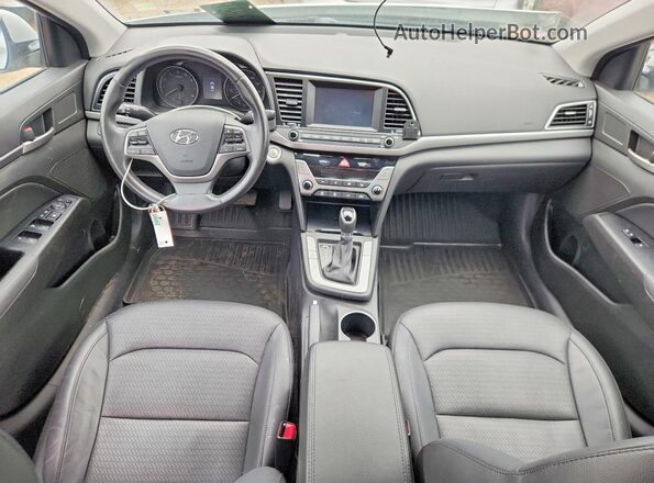 KMHD84LFXHU260133 2017 HYUNDAI ELANTRA Silver Vista del salpicadero