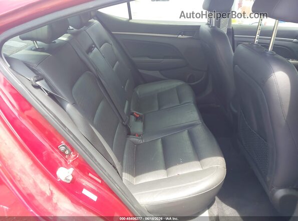 KMHD84LFXHU281953 2017 HYUNDAI ELANTRA Red VIN კოდის სტიკერის ხედი