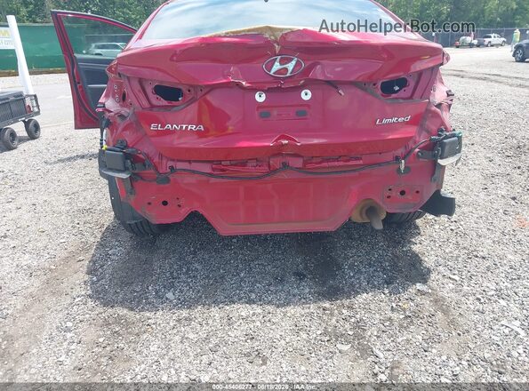 KMHD84LFXHU281953 2017 HYUNDAI ELANTRA Red წინა ხედი