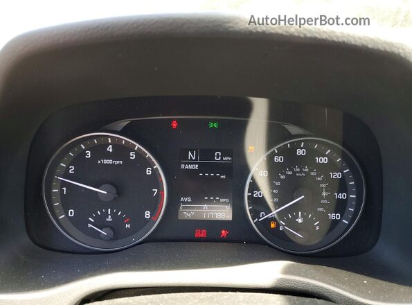 KMHD84LFXHU428174 2017 HYUNDAI ELANTRA Black Vista del cuadro de instrumentos