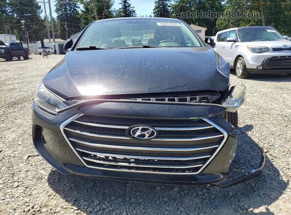 KMHD84LFXHU428174 2017 HYUNDAI ELANTRA Black Vista frontal