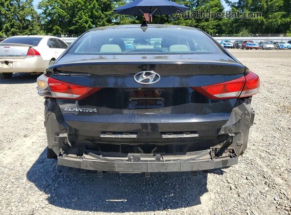 KMHD84LFXHU428174 2017 HYUNDAI ELANTRA Black Vista trasera
