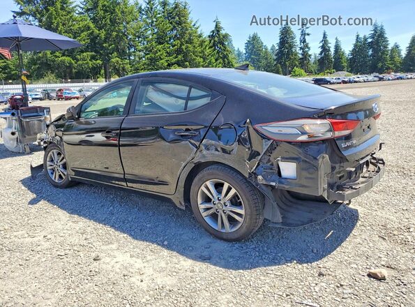 KMHD84LFXHU428174 2017 HYUNDAI ELANTRA Black Trasero izquierdo