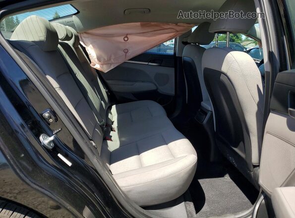KMHD84LFXHU428174 2017 HYUNDAI ELANTRA Black Vista de los asientos traseros