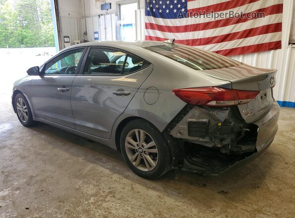 KMHD84LFXJU442226 2018 HYUNDAI ELANTRA Серебряный Задняя левая четверть