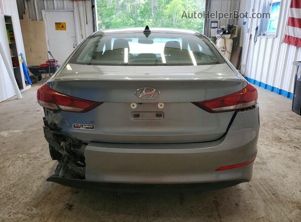 KMHD84LFXJU442226 2018 HYUNDAI ELANTRA Серебряный Вид сзади