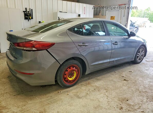 KMHD84LFXJU442226 2018 HYUNDAI ELANTRA Серебряный Задняя правая четверть