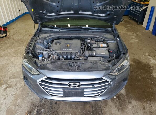 KMHD84LFXJU442226 2018 HYUNDAI ELANTRA Серебряный Вид задней части салона