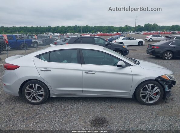 KMHD84LFXJU445403 2018 HYUNDAI ELANTRA Серебряный Панорамный вид салона 360°