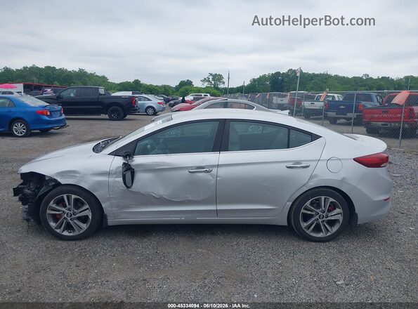 KMHD84LFXJU445403 2018 HYUNDAI ELANTRA Серебряный 
