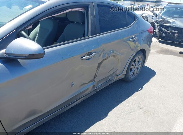 KMHD84LFXJU450097 2018 HYUNDAI ELANTRA Gray 