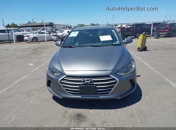 KMHD84LFXJU450097 2018 HYUNDAI ELANTRA Gray 