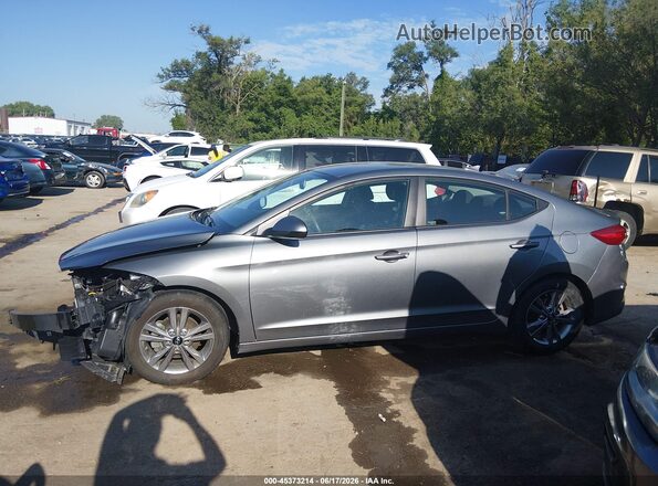 KMHD84LFXJU590005 2018 HYUNDAI ELANTRA Gray 