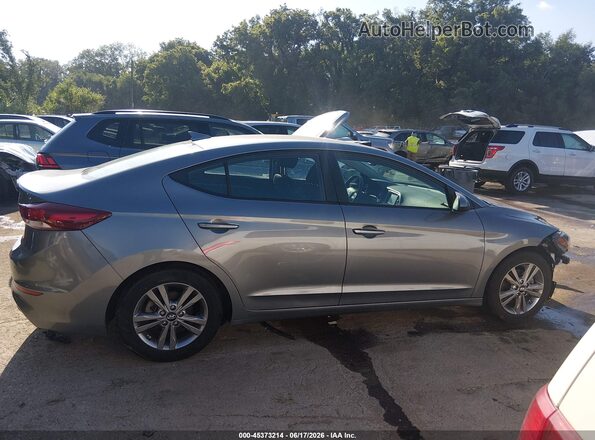 KMHD84LFXJU590005 2018 HYUNDAI ELANTRA Gray Սալոնի 360 աստիճան տեսք