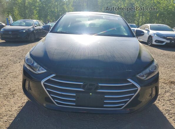 KMHD84LFXJU615727 2018 HYUNDAI ELANTRA Black 