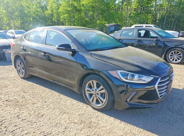KMHD84LFXJU615727 2018 HYUNDAI ELANTRA Black 