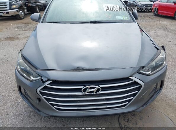 KMHD84LFXJU658237 2018 HYUNDAI ELANTRA Серый Вид спереди