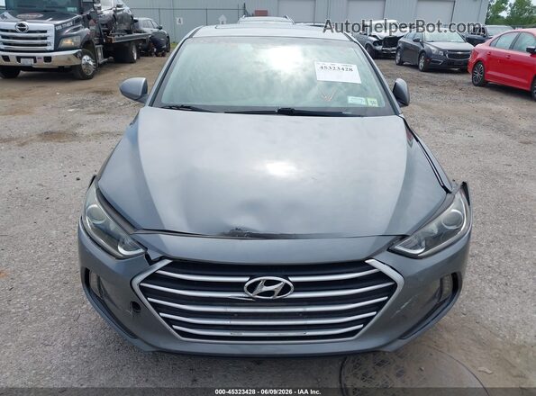 KMHD84LFXJU658237 2018 HYUNDAI ELANTRA Серый Вид щитка приборов