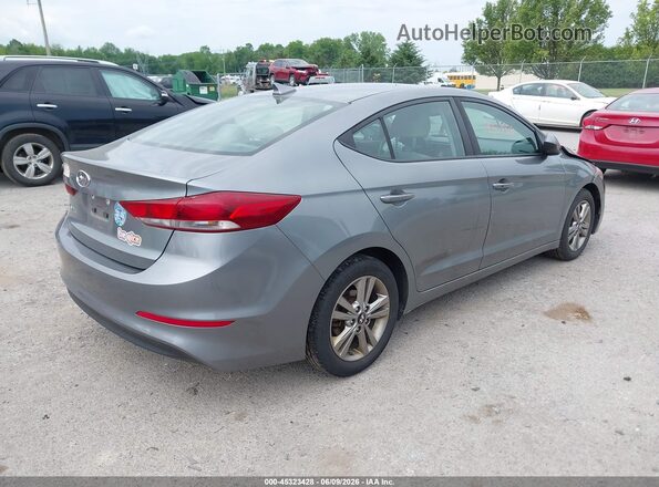 KMHD84LFXJU658237 2018 HYUNDAI ELANTRA Серый Задняя правая четверть