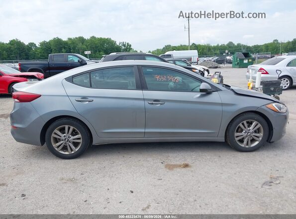 KMHD84LFXJU658237 2018 HYUNDAI ELANTRA Серый Вид задней части салона