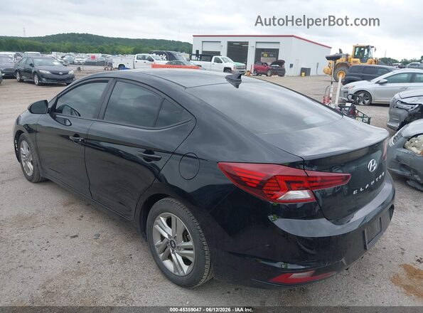 KMHD84LFXKU850632 2019 HYUNDAI ELANTRA Black უკანა მარცხენა