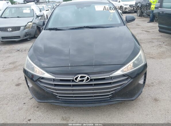 KMHD84LFXKU850632 2019 HYUNDAI ELANTRA Black ხელსაწყოთა პანელის ხედი