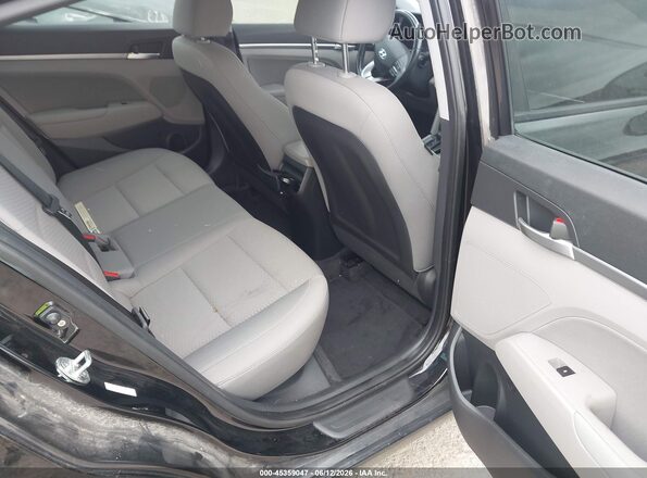 KMHD84LFXKU850632 2019 HYUNDAI ELANTRA Black VIN კოდის სტიკერის ხედი