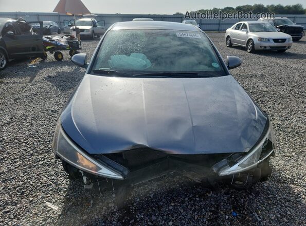 KMHD84LFXKU872646 2019 HYUNDAI ELANTRA Серый Вид спереди