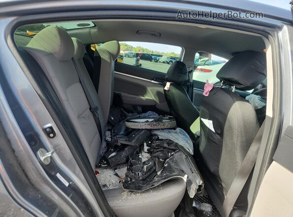KMHD84LFXKU872646 2019 HYUNDAI ELANTRA Серый Вид задних сидений