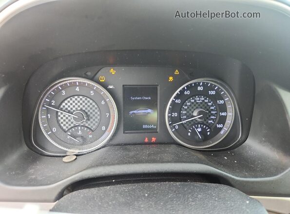 KMHD84LFXKU872646 2019 HYUNDAI ELANTRA Серый Вид щитка приборов
