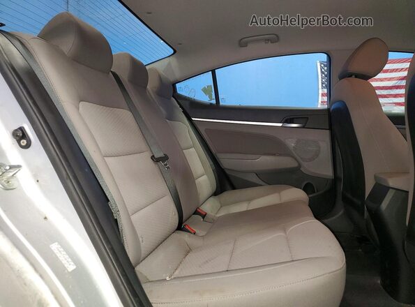 KMHD84LFXKU878978 2019 HYUNDAI ELANTRA Silver Widok tylnych siedzeń