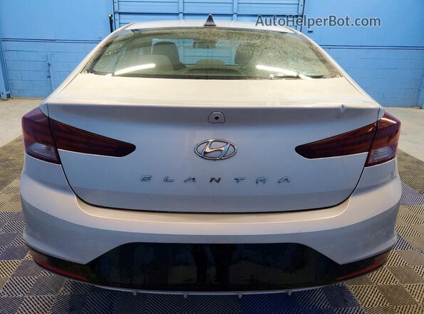 KMHD84LFXKU878978 2019 HYUNDAI ELANTRA Silver Widok z tyłu