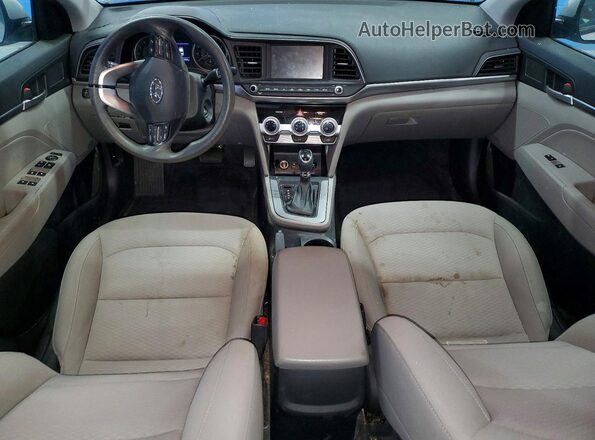 KMHD84LFXKU878978 2019 HYUNDAI ELANTRA Silver Widok deski rozdzielczej
