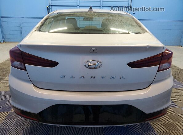 KMHD84LFXKU878978 2019 HYUNDAI ELANTRA Silver Widok naklejki z numerem VIN