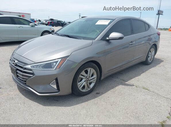 KMHD84LFXLU002235 2020 HYUNDAI ELANTRA Gray Передня ліва чверть