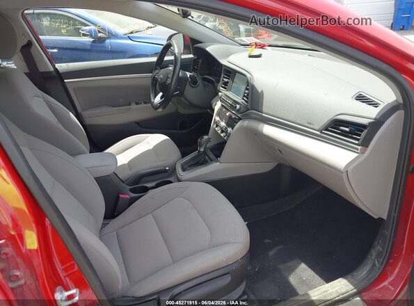 KMHD84LFXLU085987 2020 HYUNDAI ELANTRA Red წინა სალონის ხედი