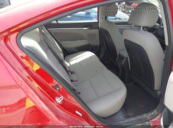 KMHD84LFXLU085987 2020 HYUNDAI ELANTRA Red VIN კოდის სტიკერის ხედი